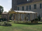 Pergola legno per esterno a 4 montanti 