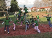 Piramide in corda per arrampicata 
