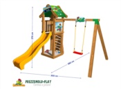 Scivolo e torre di Prezzemolo con misure 