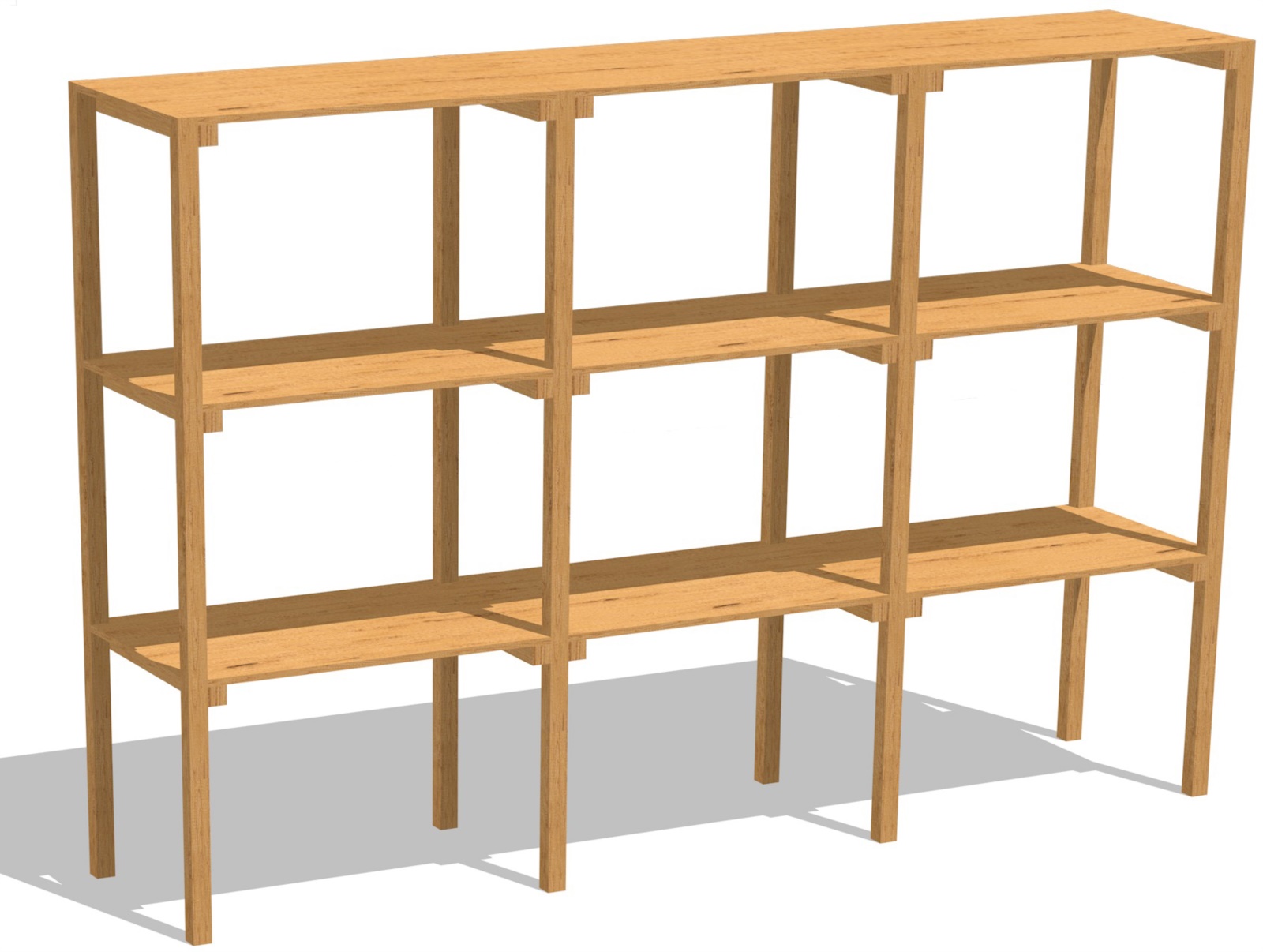 a montante separabile Scaffale a media robustezza in cartone pressato Basics 121 x 45 x 182 cm 